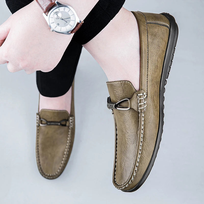Vaquer Genuine Leather Loafers