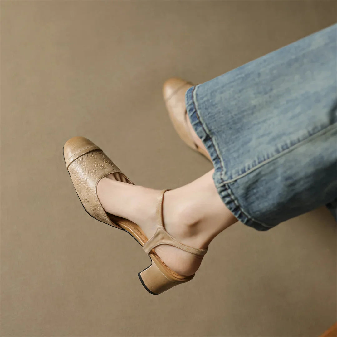 Alina Genuine Leather Pumps