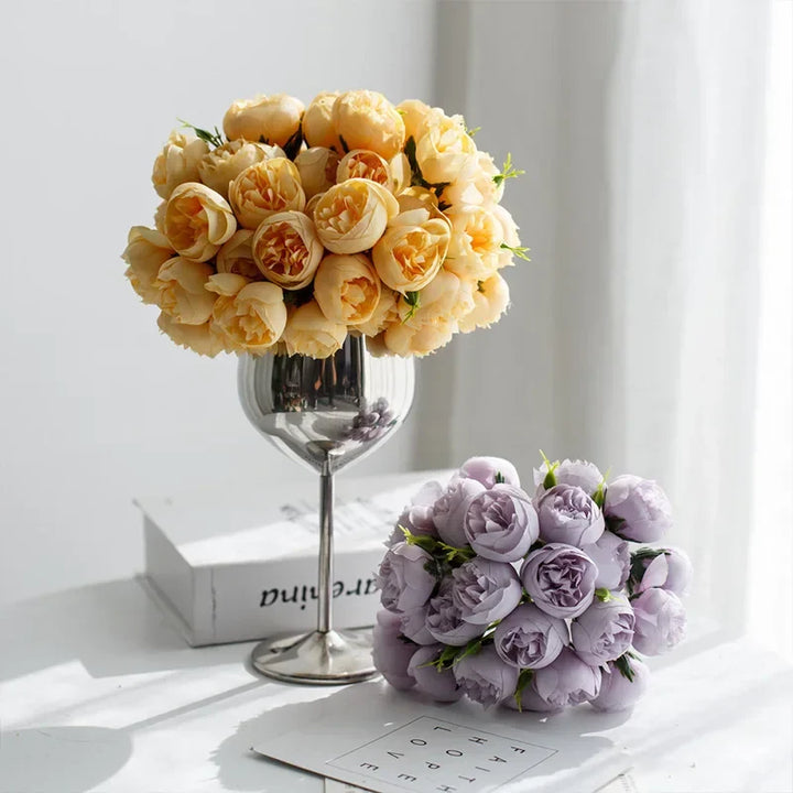 Silk Peony Bouquet