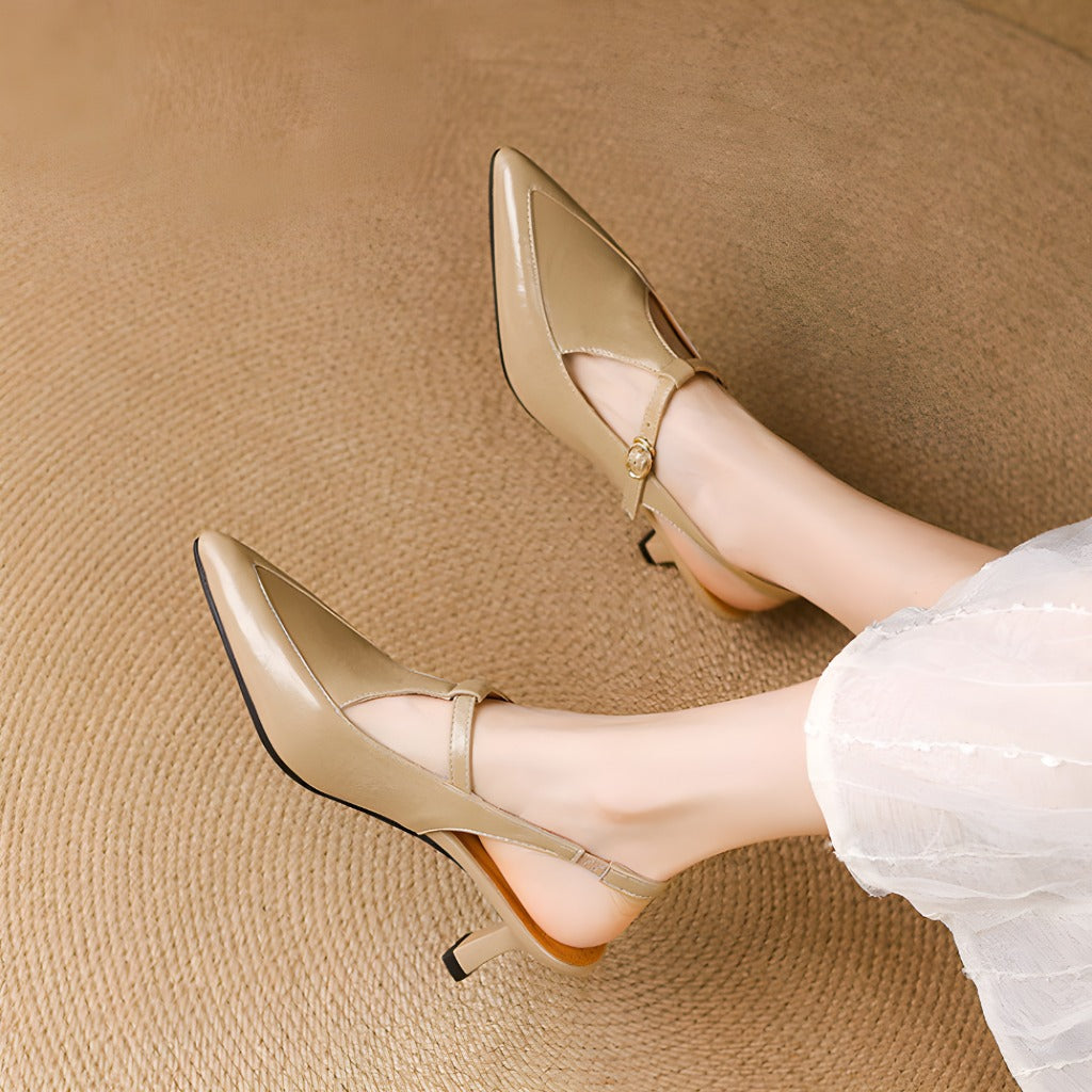 Nea Leather Heels