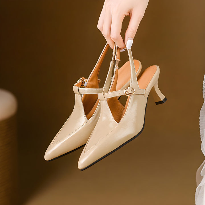 Nea Leather Heels
