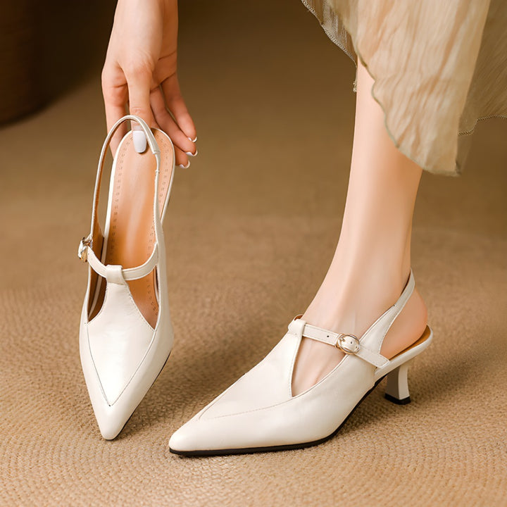 Nea Leather Heels