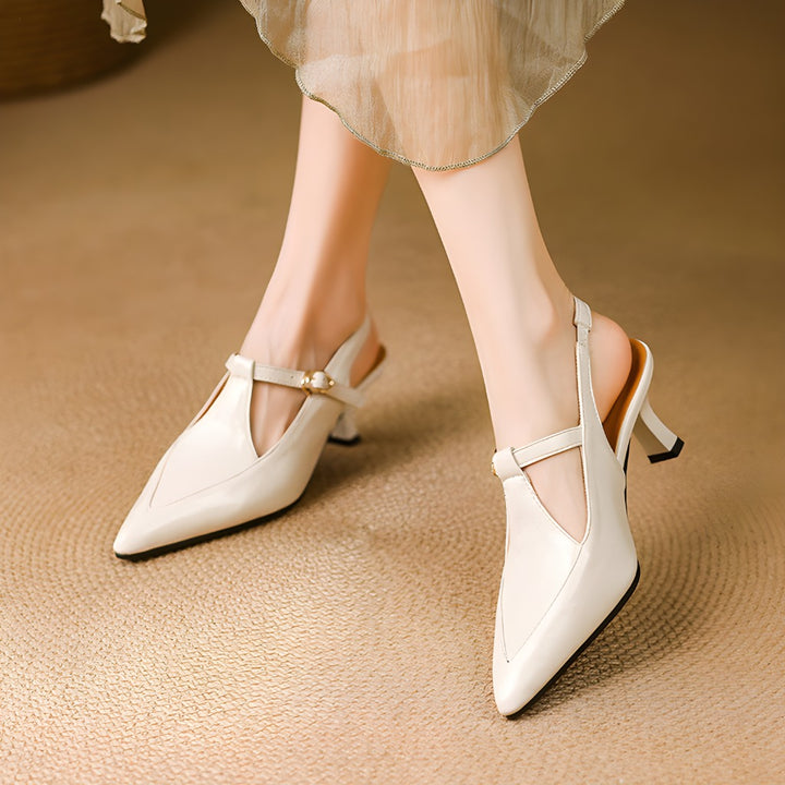 Nea Leather Heels