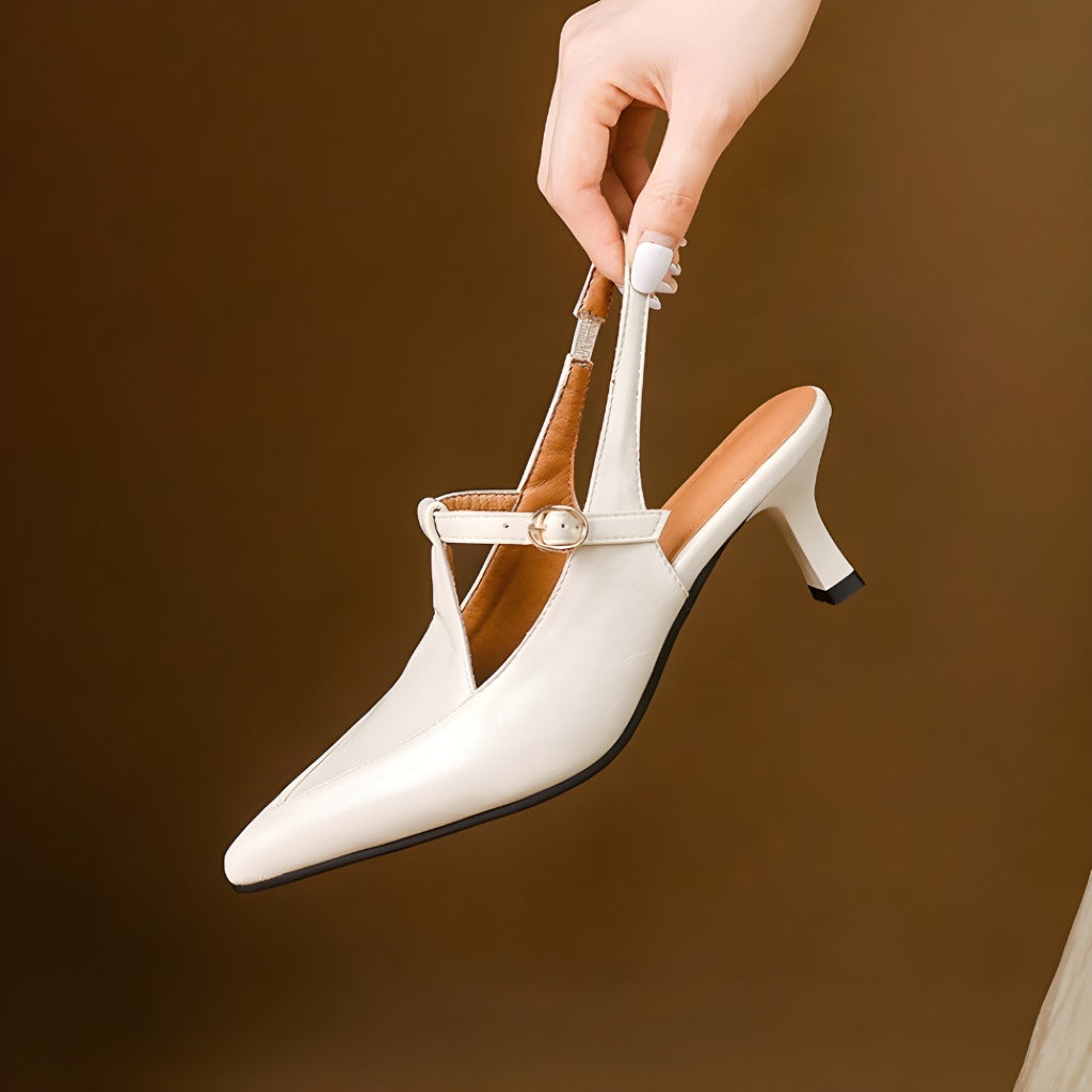 Nea Leather Heels