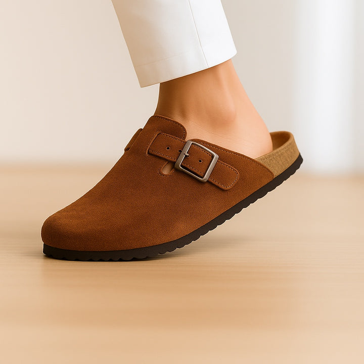 Boston Genuine Suede Clogs