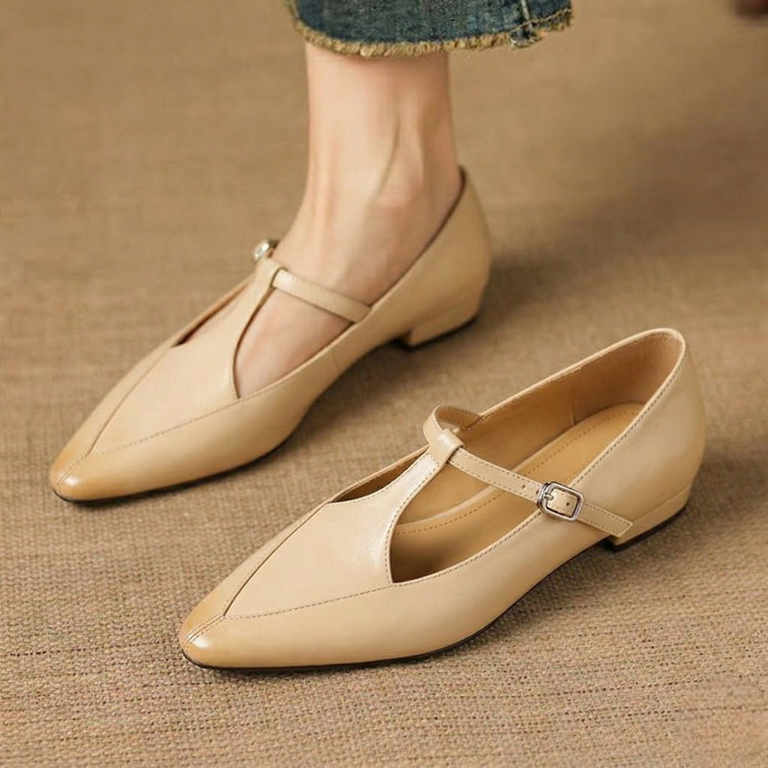 Rena Genuine Leather Heels