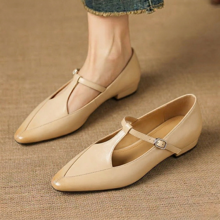 Rena Genuine Leather Heels