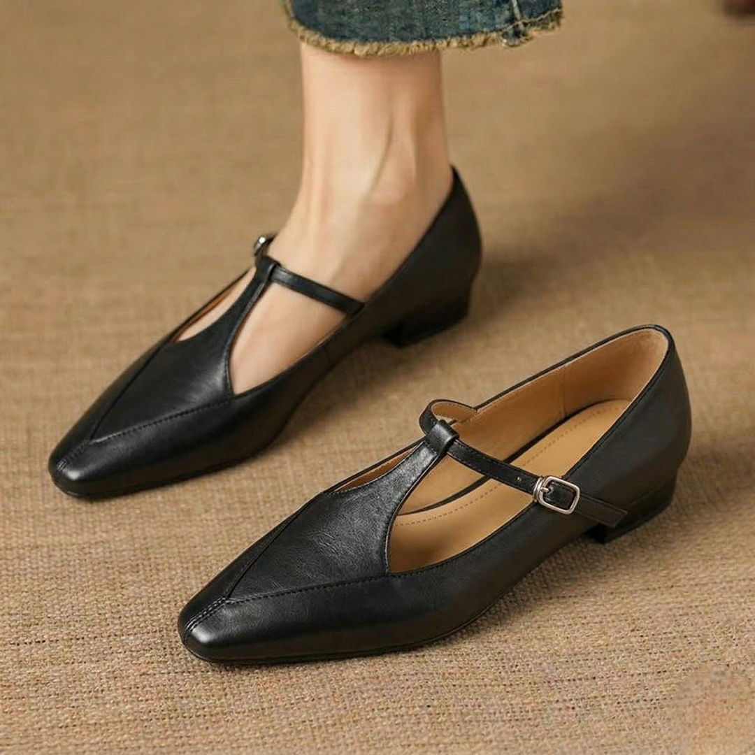 Rena Genuine Leather Heels
