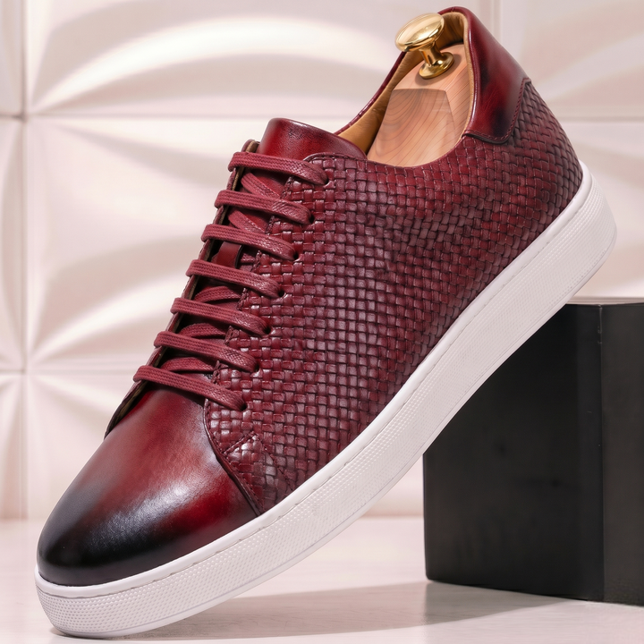 Zekar Cowhide Leather Sneakers