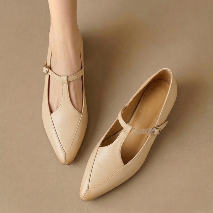 Rena Genuine Leather Heels