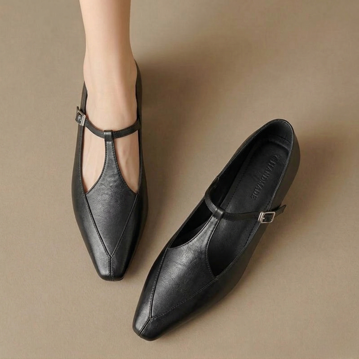 Rena Genuine Leather Heels